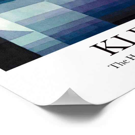 Der Herbstbote von Paul Klee Poster (Ecke)