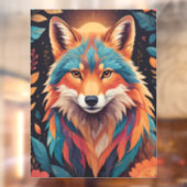 Der Herbstfox Fensteraufkleber (Blatt 2)