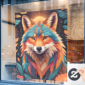 Der Herbstfox Fensteraufkleber (Café-Fenster)