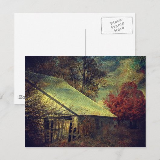 Der Herbststand Postkarte (Vorne/Hinten)