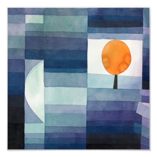 Der Herbstvorbote (1922) von Paul Klee Fotodruck (Vorne)