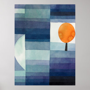 Der Herbstvorbote (1922) von Paul Klee Poster