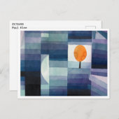 Der Herbstvorbote (1922) von Paul Klee Postkarte (Vorne/Hinten)