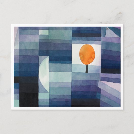 Der Herbstvorbote (1922) von Paul Klee Postkarte (Vorderseite)