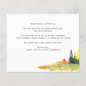 Der Herbstwald, den wir bewegt haben (Rückseite)