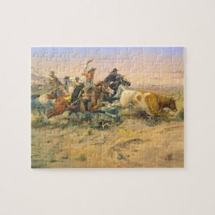 Der Herdenverlassende Cowboy Wranglers C Russell 1 Puzzle