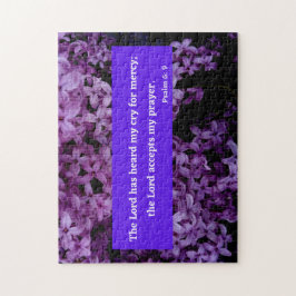 Der Herr akzeptiert mein Gebet Psalm 6 Bibelverse Puzzle