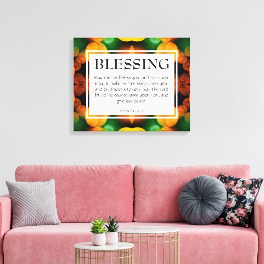 DER HERR BEGEISTERT DICH | Nummern 6:24-26 Christl Leinwanddruck (Insitu (Wohnzimmer))