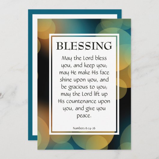 DER HERR BEGEISTERT IHNEN Nummern 6:24-26 (Vorne/Hinten)