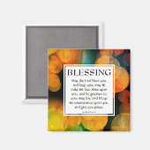 DER HERR BEGEISTERT IHNEN NUMMERN 6:24-26 ORANGE MAGNET (Vorderseite/Rückseite)