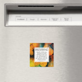 DER HERR BEGEISTERT IHNEN NUMMERN 6:24-26 ORANGE MAGNET (In Situ (Geschirrspüler))