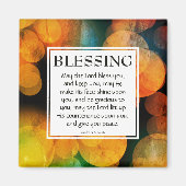 DER HERR BEGEISTERT IHNEN NUMMERN 6:24-26 ORANGE MAGNET (Vorne)