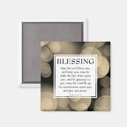 DER HERR BEGEISTERT SIE Nummern 6:24-26 Christlich Magnet (Vorderseite/Rückseite)