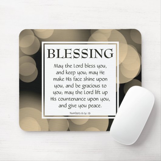 DER HERR BEGEISTERT SIE Zahlen 6:24-26 SESSING Mousepad (Mit Mouse)