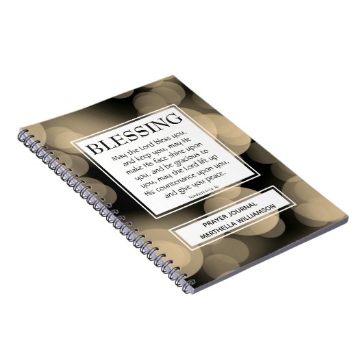 DER HERR BEGEISTERT SIE Zahlen 6:24-26 SESSING Notizblock (Rechte Seite)