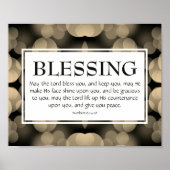 DER HERR BEGEISTERT SIE Zahlen 6:24-26 SESSING Poster (Vorne)