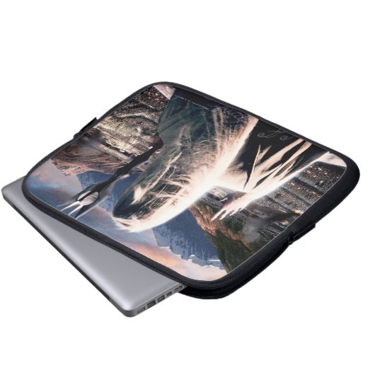 DER HERR DER RINGS: Das Filmplakat von Saruman Laptopschutzhülle (Vorne Knopf)