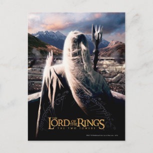 DER HERR DER RINGS: Das Filmplakat von Saruman Postkarte