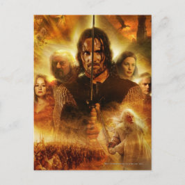 DER HERR DER RINGS: ROTK Aragorn Movie Poster Postkarte