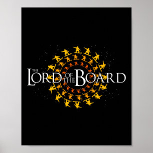 Der Herr des Brettes Snowboard Skifahren Lustiges  Poster