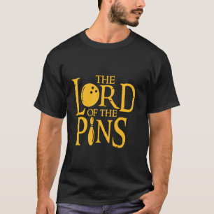 Der Herr des Buttons Bowling Player Funny Bowler T-Shirt