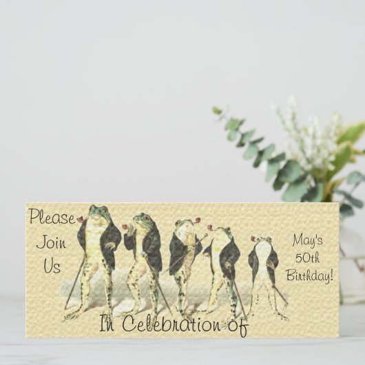 Der Herr Einladung (Stehend Vorderseite)