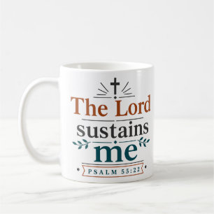 Der Herr erhält mich Inspirierendes christliches Z Kaffeetasse