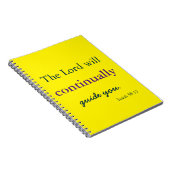 Der Herr führt dich gelb Notizblock (Rechte Seite)