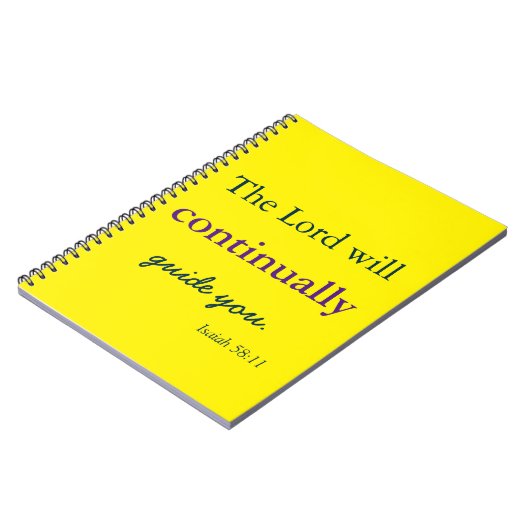 Der Herr führt dich gelb Notizblock (Linke Seite)