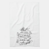 Der Herr gab mir Kraft Zeit4 Inspiration Geschirrtuch (Vertikal)