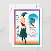 Der Herr gelobt Postkarte (Vorne/Hinten)