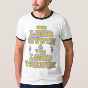 Der Herr Giveth & Taketh Bible Zitat Männer Ringer T-Shirt