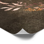 Der Herr hat Großes getan KJV Floral Grunge Poster (Ecke)