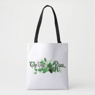 "Der Herr ist auferstanden" Vintage Osterkunst grü Tasche