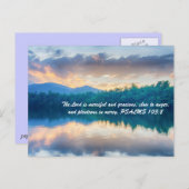 Der Herr ist barmherzig und barmherzig, zornig, Postkarte (Vorne/Hinten)