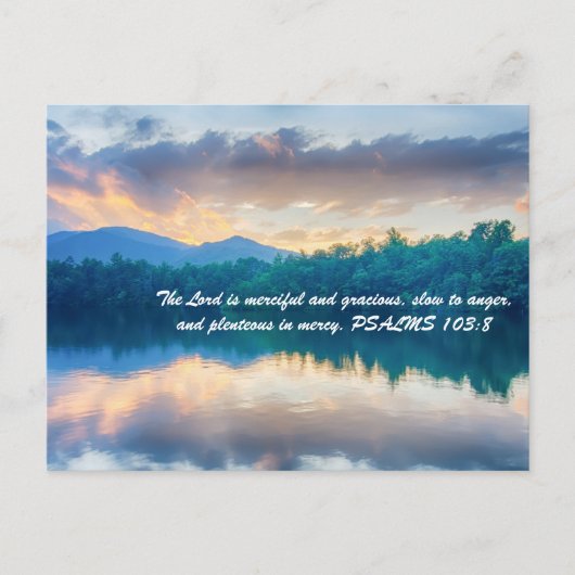 Der Herr ist barmherzig und barmherzig, zornig, Postkarte (Vorderseite)