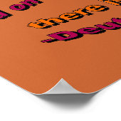 Der Herr ist das Gott-Poster Poster (Ecke)