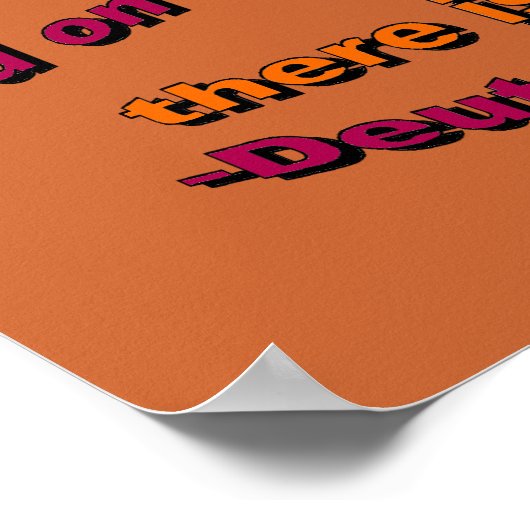 Der Herr ist das Gott-Poster Poster (Ecke)