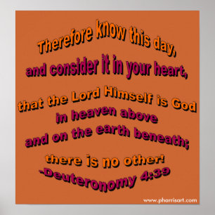 Der Herr ist das Gott-Poster Poster