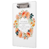 Der Herr ist eine gute Christliche Bibel-Verse-Kra Klemmbrett (Links)