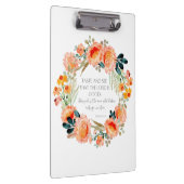 Der Herr ist eine gute Christliche Bibel-Verse-Kra Klemmbrett (Rechts)