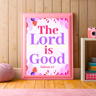 Der Herr ist gut Boho Christliche Teenager Mädchen Poster
