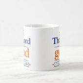 Der Herr ist gut - modernes Bibelzitat Kaffeetasse (Mittel)