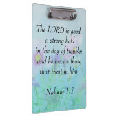 Der Herr ist gut - Nahum 1:7 Klemmbrett (Rechts)