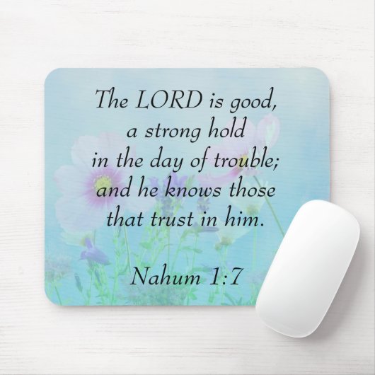 Der Herr ist gut - Nahum 1:7 Mousepad (Mit Mouse)