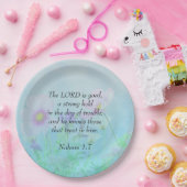 Der Herr ist gut - Nahum 1:7 Pappteller (Party)