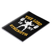 Der Herr ist mein Christlicher Schwung Jesus Worko Notizblock (Linke Seite)