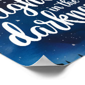 Der Herr ist mein Christliches Kinderzimmer Kinder Poster (Ecke)