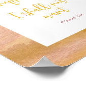 Der Herr ist mein Christliches Schäferposter Poster (Ecke)