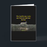 Der Herr ist mein Fels Psalm 18_2 - Christliche We Karte<br><div class="desc">Der Herr ist mein Fels Psalm 18_2 - Christliche Werte</div>